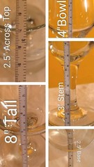 Pair Libbey Estate Wine Glasses 3364 Chip Resistant Crystal Clear 8.5oz