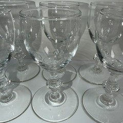 Libbey 4.5” Tall Liquor Cocktail Glasses ~ Clear Glass 2” Wide Vintage Set Of 6