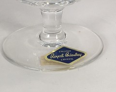 English Royal Brierley Crystal Cognac Brandy Snifters Original Red Box Set Of 2