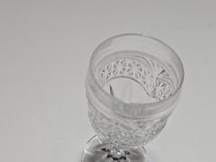 Crystal d’Adriana «LUNA» Cordial Glasses 24% Lead Crystal 3 5/8″ Tall Clear VTG