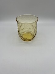 One Anchor Hocking Heritage Hill Honey Gold Juice Glasses Tumblers Yellow