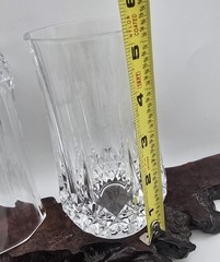 Cristal D’Arques Durand Crystal Longchamp Pattern Flat Tumbler Set 2