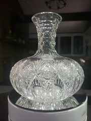 Carafe decanter American Brilliant Period Cut Glass Crystal Hawkes «Brunswick»