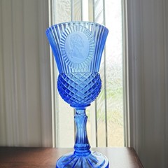 VTG Avon Fostoria Goblet George Washington Cameo 1976 Bicentennial 8.5 in Tall