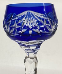 Set 5 Nachtmann Cut To Clear Green Blue Red Amethyst Amber Purple Cordials Shots