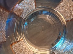 Set of 4 Libbey Old Fashion Cocktail Lowball Rock Glassware Textured 22k Gold