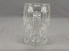 19th Century German Engraved Scenes & Sayings Cut Glass Mug / Stein C.1820-1830s