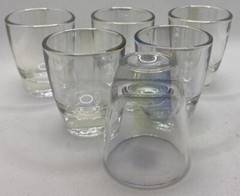 6 Shot Glasses Iridescent