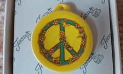 Fiesta Love & Peace Ornament – Sunflower Yellow