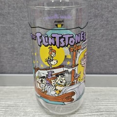 Vintage 1991 Hardee’s Flintstones First 30 Years Glasses Set Of 3 Tumblers