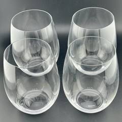 Riedel O Cabernet Merlot Crystal Stemless Wine Glasses Set of 4 Germany 21oz 4¾″