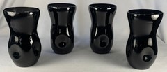 4 Morgantown #606 NAVAL 5-1/4 “Pinch” tumblers in India Black