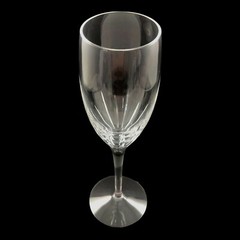 Lenox Starfire Crystal Champagne Flute Allegro Shape Clear Glass Vertical Cuts