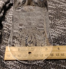 Vintage TIFFIN «LA FLEUR» Etched 8.5″ Clear Wine Goblet Flower Bouquet Swag!