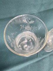 Beer Glasses PRELUDE Martinsville Viking Ball Stem Clear Etch 8-1/4″ Set Of 2