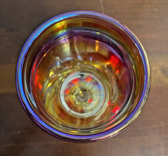 1776-1976 200 YEAR Imperial Glass «LIBERTY BELL» Goblet 6″ Sunset Amberina