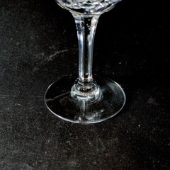 WEBB THOMAS NORMANDY SHERRY GLASSES, Cut Crystal, 4 3/4″, 3 Oz, ENGLAND, 4PCS