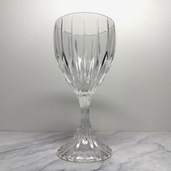 Mikasa PARK LANE Clear Crystal Wine Glass Goblet Replacement 6.75″ Vertical Cuts