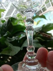 Fostoria ClearClear Polish Cut Mulberry (cut 799) 5″ Liquor Cocktail Stem EUC