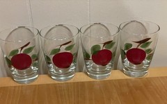 Vintage Libbey Apple Juice Glasses Glassware Tumblers Set of 4