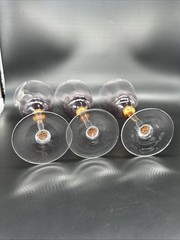 3 Set Royal Albert Old Country Roses Formal Pink Gold Water Goblet Wine Glass