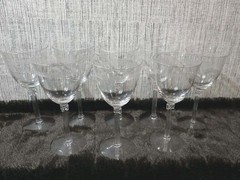 Set #8 Fostoria Formality Crystal Stemware #6032 Elegant Era Etched #818…