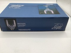 Cristal d’Arques Wine Glasses Set of 4 Bretagne Pattern 6.5 Inch BNIB