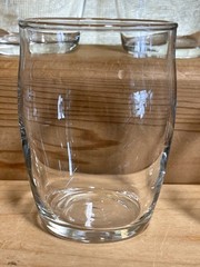 Set of 5 – Orange Juice, Milk, Water, Drinking Glasses, Crystal Clear 3″ Tall