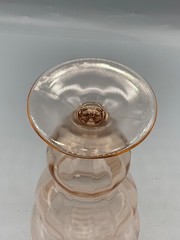 Vintage Federal Glass Company Lido Footed Tumbler/Sundae Glass 12 oz