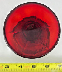 FENTON THUMBPRINT RUBY 4.5 oz GOBLET- SET OF 8