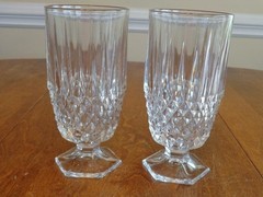 FOSTORIA STRATTON ICED TEA GLASSES LOT OF 2