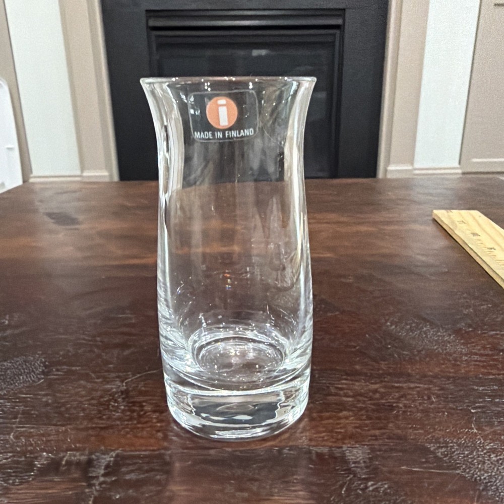 IITTALA FINLAND Nilla series bud vase or cordial/liqueur glass 3.5 » Valto Kokko
