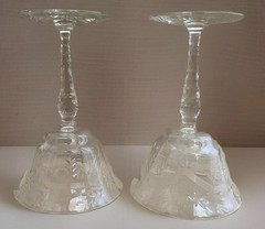 Seneca Glass Champagne/Tall Sherbet Glasses • Set of 2 • VTG Elegant
