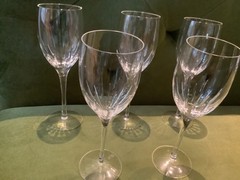 lenox Starfire Allegro8 oz large wine/water 8 1/4″ high Set of 5 Never used mint