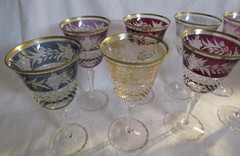 8 EBELING & REUSS MARCHIONESS 7 3/8″ TALL WATER GOBLETS ONE AS-IS