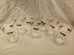 Lot Of 7 Vintage Fly Fishing Lures High Ball Glasses