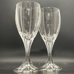 Mikasa Berkeley 2 Piece Crystal Wine Glass Set Made in West Germany 6.75″t 6oz