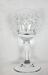 Royal Brierley Crystal Coventry Pattern Set Of 5 Wine Glasses 5 1/4″ Tall