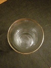 Vintage Clear With Gold Rim Anchor Hocking 4¾» Water Glass Belted