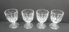 Colonial, Knife & Fork, Hocking Glass, (4) Ft Tumblers, Clear, USA, c1934, ExCd