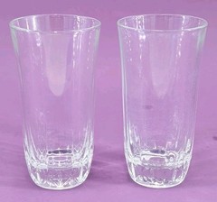 Vtg St. George Crystal American Heritage Set of 4 Beverage Glasses 24% Lead USA