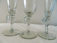 RARE Collectable Swaziland NGWENYA Wine Glasses With Elephant Stems South Africa