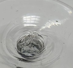 Antique Anglo Irish Hand Blown Flint Glass Wine Circa 1790, 4 1/8″