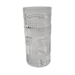 Ralph Lauren Plaid Crystal Highball Glass – Glen Plaid Pattern – NWOT