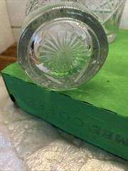 Vintage Libbey Hobstar Heavy Cut Glass Hi – Ball 16 oz, Tumbler Set of 4