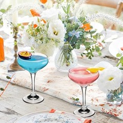 12 Pieces Crystal Martini Glasses Champagne Flute,Coupe Bowl 12 PCS Clear