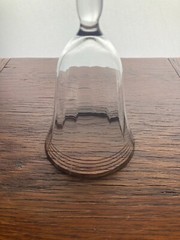 Set of 6 Vintage Optic Wine Glasses W/ Platinum Trim And Decanter