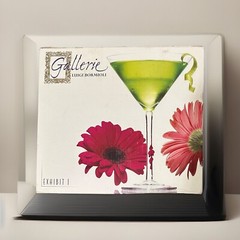Gallerie Luigi Bormioli Exhibit 1 Mouth Blown 8 oz Martini Glasses 7.25” Set 4