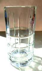 Vtg Anchor Hocking Tartan HEAVY Clear Glass Ice Tea Tumbler 16 oz Manchester