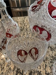 Vintage Hofbauer Byrdes Collection Lead Crystal 36 Pieces Germany Bird Motif